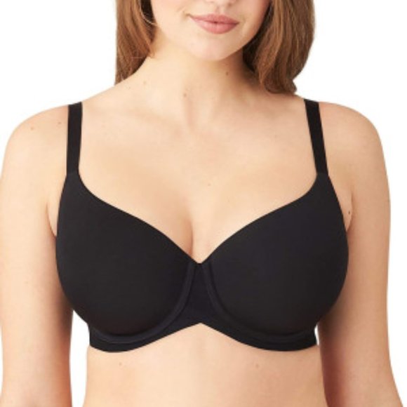 Paramour Women's Marvelous Side Smoothing T-Shirt Bra Black size 38DDD - Picture 1 of 8